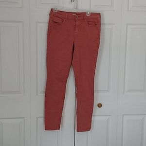Coral Rockstar Jeans